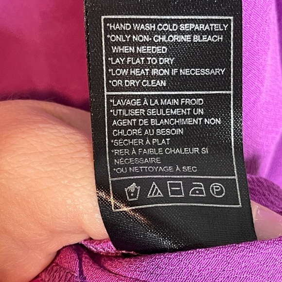 Steve Madden Tarin Dress L Orchid Purple Asymmetric Hem Slip Midi NWT - Picture 11 of 13